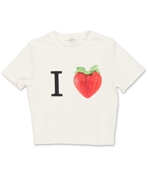 SPINNS(スピンズ)の「半袖ピタTシャツ/I LOVE フルーツ(Tシャツ/カットソー・レディース・ブラック系その他2/ブラック系その他/ホワイト系その他2/ホワイト系その他・ONESIZE)」の9枚目の写真