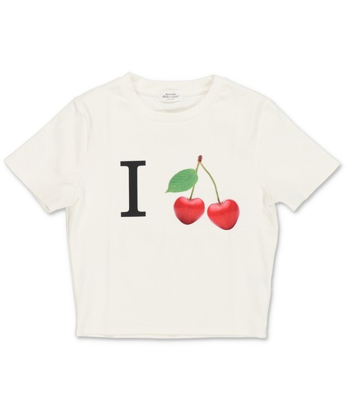 SPINNS(スピンズ)の「半袖ピタTシャツ/I LOVE フルーツ(Tシャツ/カットソー・レディース・ブラック系その他2/ブラック系その他/ホワイト系その他2/ホワイト系その他・ONESIZE)」の8枚目の写真