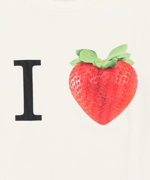 SPINNS(スピンズ)の「半袖ピタTシャツ/I LOVE フルーツ(Tシャツ/カットソー・レディース・ブラック系その他2/ブラック系その他/ホワイト系その他2/ホワイト系その他・ONESIZE)」の11枚目の写真