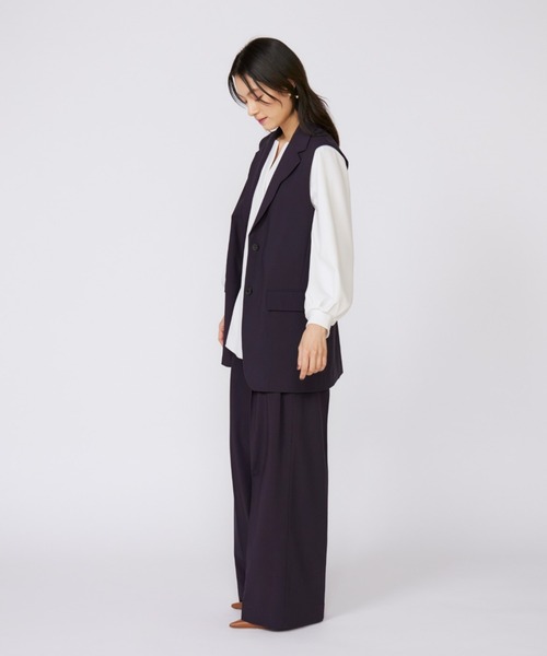 INED（イネド）の「TRストレッチカラーレスジレ【セットアップ対応】（テーラードジャケット・レディース・グレー/ネイビー・9号/11号）」の22枚目の写真