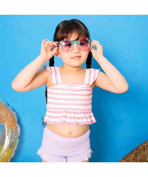 BREEZE(ブリーズ)の「キッズサングラス(フラワー・クリアレインボー)(サングラス・キッズ・マルチ・FREE)」の2枚目の写真