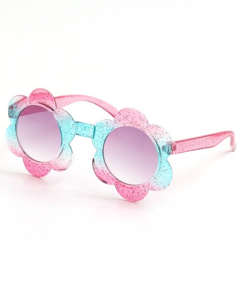 BREEZE(ブリーズ)の「キッズサングラス(フラワー・クリアレインボー)(サングラス・キッズ・マルチ・FREE)」の3枚目の写真