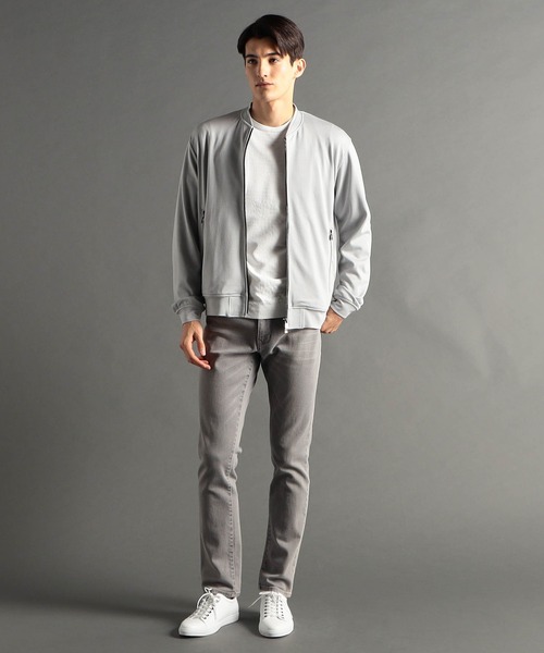 MONSIEUR NICOLE(ムッシュニコル)の「テクニカルドビー クルーネックブルゾン(MA-1・メンズ・ブラック/ネイビー/グレー・SMALL/MEDIUM/LARGE/X-LARGE)」の11枚目の写真