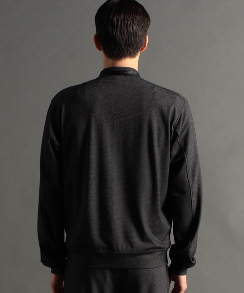 MONSIEUR NICOLE(ムッシュニコル)の「テクニカルドビー クルーネックブルゾン(MA-1・メンズ・ブラック/ネイビー/グレー・SMALL/MEDIUM/LARGE/X-LARGE)」の8枚目の写真