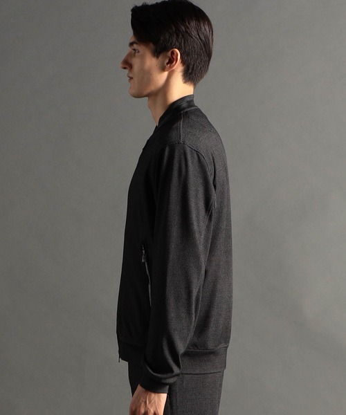 MONSIEUR NICOLE(ムッシュニコル)の「テクニカルドビー クルーネックブルゾン(MA-1・メンズ・ブラック/ネイビー/グレー・SMALL/MEDIUM/LARGE/X-LARGE)」の7枚目の写真