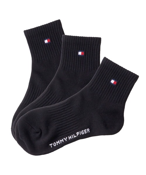 TOMMY HILFIGER(トミーヒルフィガー)の「【別注】TOMMY HILFIGER/トミーヒルフィガー ブランド ロゴ 靴下 抗菌防臭 くるぶし スニーカーソックス ショートソックス 3足セット 23cm 24cm 25cm 26cm 27cm(ソックス/靴下・メンズ・その他2/その他3/その他4/その他/ブラック/オフホワイト/その他5/その他6・23cm~25cm/25cm~27cm/23~25cm/25~27cm)」の3枚目の写真