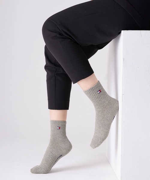 TOMMY HILFIGER（トミーヒルフィガー）の「【別注】TOMMY HILFIGER/トミーヒルフィガー ブランド ロゴ 靴下 抗菌防臭 くるぶし スニーカーソックス ショートソックス 3足セット 23cm 24cm 25cm 26cm 27cm（ソックス/靴下・メンズ・その他2/その他3/その他4/その他・23cm～25cm/25cm～27cm）」の8枚目の写真