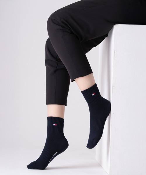 TOMMY HILFIGER（トミーヒルフィガー）の「【別注】TOMMY HILFIGER/トミーヒルフィガー ブランド ロゴ 靴下 抗菌防臭 くるぶし スニーカーソックス ショートソックス 3足セット 23cm 24cm 25cm 26cm 27cm（ソックス/靴下・メンズ・その他2/その他3/その他4/その他・23cm～25cm/25cm～27cm）」の6枚目の写真