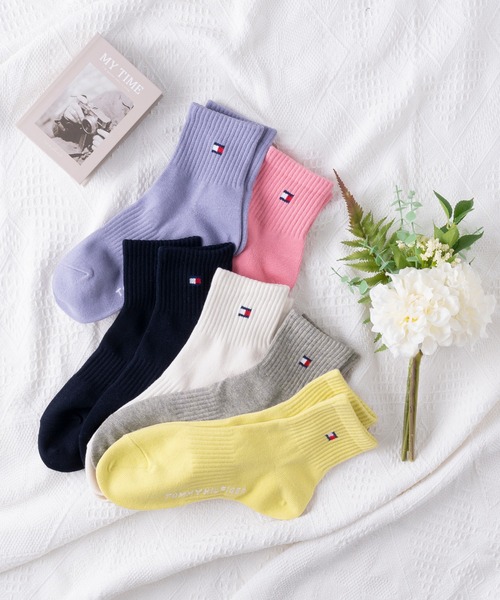 TOMMY HILFIGER（トミーヒルフィガー）の「【別注】TOMMY HILFIGER/トミーヒルフィガー ブランド ロゴ 靴下 抗菌防臭 くるぶし スニーカーソックス ショートソックス 3足セット 23cm 24cm 25cm 26cm 27cm（ソックス/靴下・メンズ・その他2/その他3/その他4/その他・23cm～25cm/25cm～27cm）」の5枚目の写真