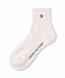 TOMMY HILFIGER（トミーヒルフィガー）の「【別注】TOMMY HILFIGER/トミーヒルフィガー ブランド ロゴ 靴下 抗菌防臭 くるぶし スニーカーソックス ショートソックス 3足セット 23cm 24cm 25cm 26cm 27cm（ソックス/靴下）」