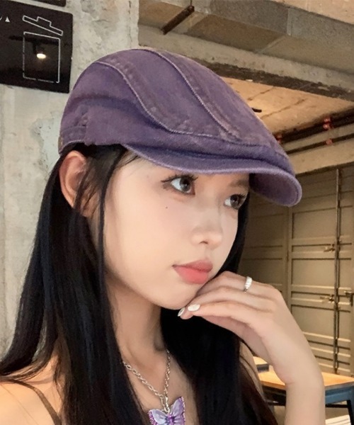 Ritzy（リッツィー）の「ウォッシュドデニム ハンチング帽（ハンチング/ベレー帽・レディース・パープル/ピンク/ブルー/ブラック・FREE）」の14枚目の写真