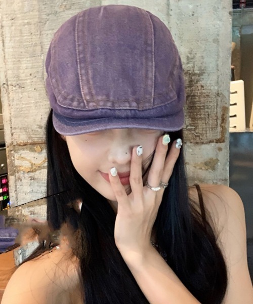 Ritzy（リッツィー）の「ウォッシュドデニム ハンチング帽（ハンチング/ベレー帽・レディース・パープル/ピンク/ブルー/ブラック・FREE）」の15枚目の写真