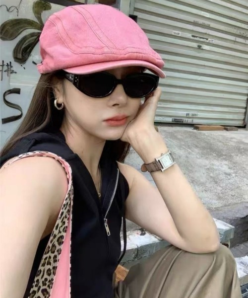 Ritzy（リッツィー）の「ウォッシュドデニム ハンチング帽（ハンチング/ベレー帽・レディース・パープル/ピンク/ブルー/ブラック・FREE）」の21枚目の写真