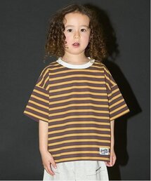 b・ROOM | 【カイテキ天竺】プリントボーダービッグTシャツ(Tシャツ/カットソー)