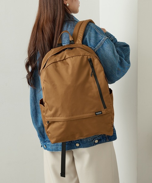 Healthknit Product（ヘルスニットプロダクト）の「【Healthknit Product】ヘルスニット 撥水ナイロン11pocketsリュック HKB-1156B（バックパック/リュック・メンズ・ブラック/パープル/ネイビー/オリーブ/ブルー/ラベンダー/ダークベージュ/グレイッシュベージュ/グレー・FREE）」の4枚目の写真