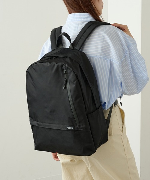 Healthknit Product（ヘルスニットプロダクト）の「【Healthknit Product】ヘルスニット 撥水ナイロン11pocketsリュック HKB-1156B（バックパック/リュック・メンズ・ブラック/パープル/ネイビー/オリーブ/ブルー/ラベンダー/ダークベージュ/グレイッシュベージュ/グレー・FREE）」の11枚目の写真