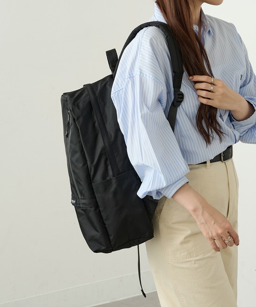 Healthknit Product（ヘルスニットプロダクト）の「【Healthknit Product】ヘルスニット 撥水ナイロン11pocketsリュック HKB-1156B（バックパック/リュック・メンズ・ブラック/パープル/ネイビー/オリーブ/ブルー/ラベンダー/ダークベージュ/グレイッシュベージュ/グレー・FREE）」の10枚目の写真