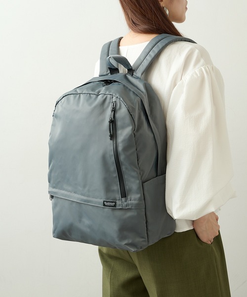 Healthknit Product（ヘルスニットプロダクト）の「【Healthknit Product】ヘルスニット 撥水ナイロン11pocketsリュック HKB-1156B（バックパック/リュック・メンズ・ブラック/パープル/ネイビー/オリーブ/ブルー/ラベンダー/ダークベージュ/グレイッシュベージュ/グレー・FREE）」の18枚目の写真