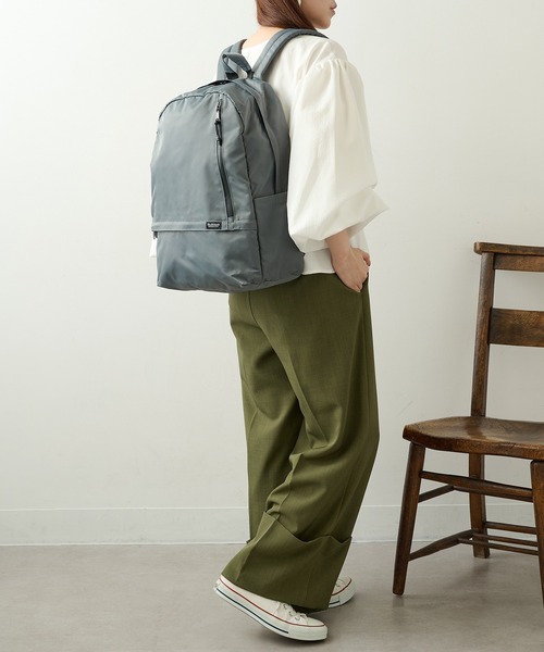 Healthknit Product（ヘルスニットプロダクト）の「【Healthknit Product】ヘルスニット 撥水ナイロン11pocketsリュック HKB-1156B（バックパック/リュック・メンズ・ブラック/パープル/ネイビー/オリーブ/ブルー/ラベンダー/ダークベージュ/グレイッシュベージュ/グレー・FREE）」の21枚目の写真