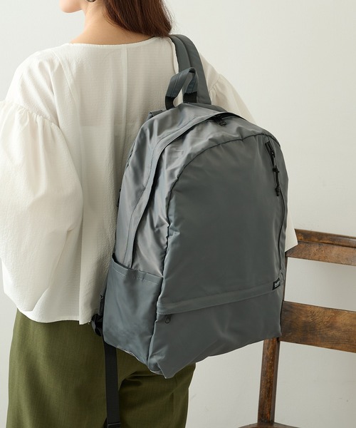 Healthknit Product（ヘルスニットプロダクト）の「【Healthknit Product】ヘルスニット 撥水ナイロン11pocketsリュック HKB-1156B（バックパック/リュック・メンズ・ブラック/パープル/ネイビー/オリーブ/ブルー/ラベンダー/ダークベージュ/グレイッシュベージュ/グレー・FREE）」の16枚目の写真