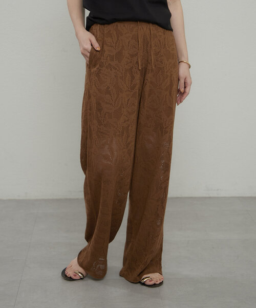 earthy（アーシー）の「レースニットパンツ（その他パンツ・レディース・ブラウン/ブラック・SMALL/MEDIUM）」の15枚目の写真