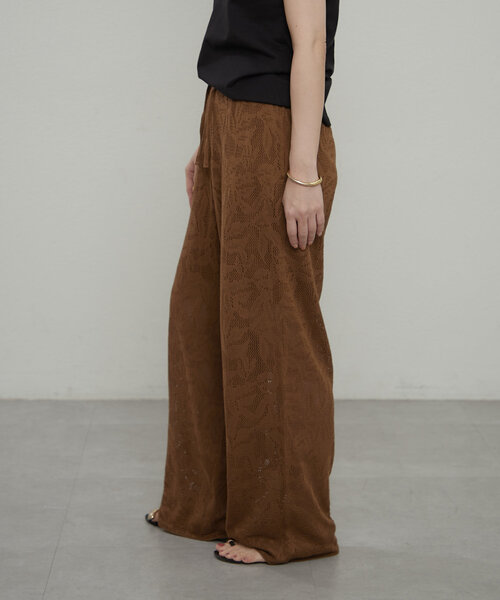 earthy（アーシー）の「レースニットパンツ（その他パンツ・レディース・ブラウン/ブラック・SMALL/MEDIUM）」の17枚目の写真