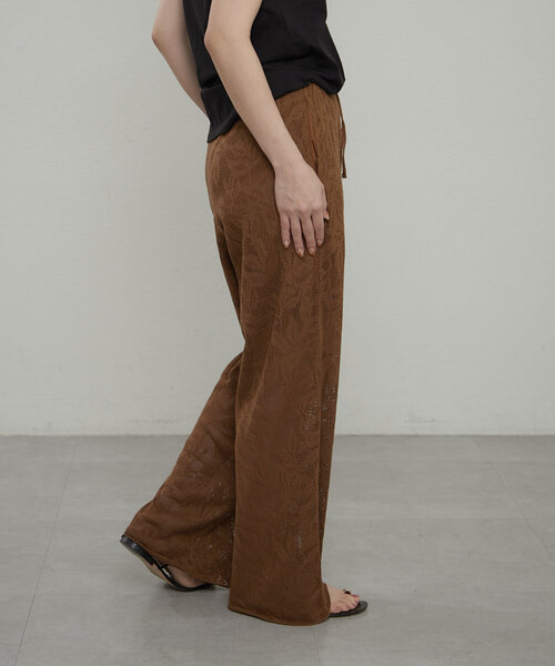 earthy（アーシー）の「レースニットパンツ（その他パンツ・レディース・ブラウン/ブラック・SMALL/MEDIUM）」の19枚目の写真