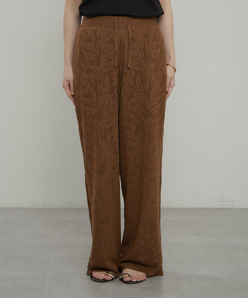 earthy（アーシー）の「レースニットパンツ（その他パンツ・レディース・ブラウン/ブラック・SMALL/MEDIUM）」の20枚目の写真