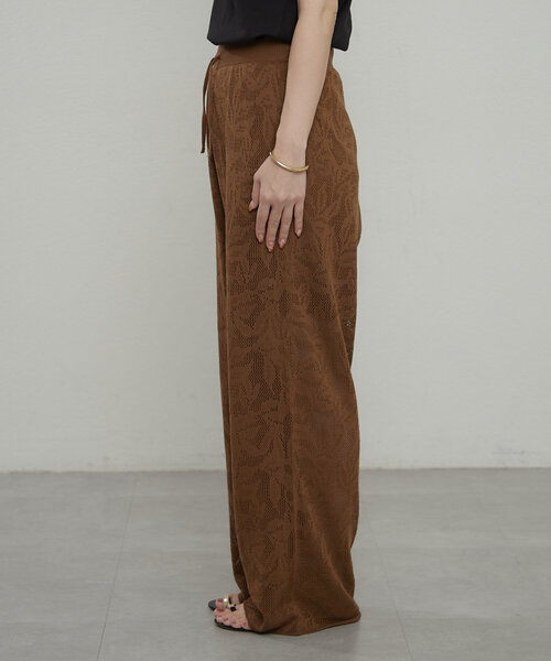 earthy（アーシー）の「レースニットパンツ（その他パンツ・レディース・ブラウン/ブラック・SMALL/MEDIUM）」の21枚目の写真