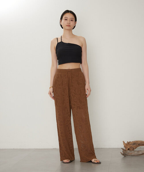 earthy（アーシー）の「レースニットパンツ（その他パンツ・レディース・ブラウン/ブラック・SMALL/MEDIUM）」の8枚目の写真