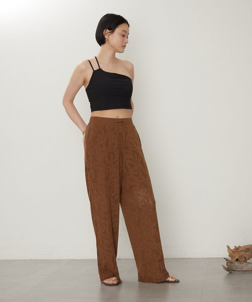 earthy（アーシー）の「レースニットパンツ（その他パンツ・レディース・ブラウン/ブラック・SMALL/MEDIUM）」の9枚目の写真