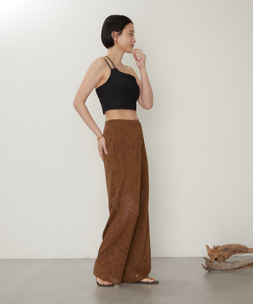 earthy（アーシー）の「レースニットパンツ（その他パンツ・レディース・ブラウン/ブラック・SMALL/MEDIUM）」の10枚目の写真
