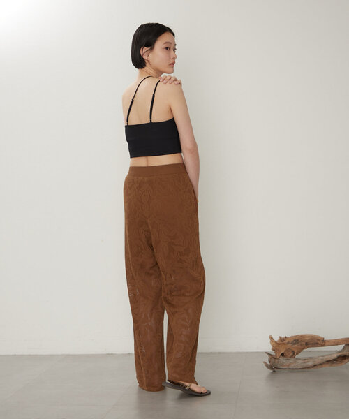 earthy（アーシー）の「レースニットパンツ（その他パンツ・レディース・ブラウン/ブラック・SMALL/MEDIUM）」の11枚目の写真
