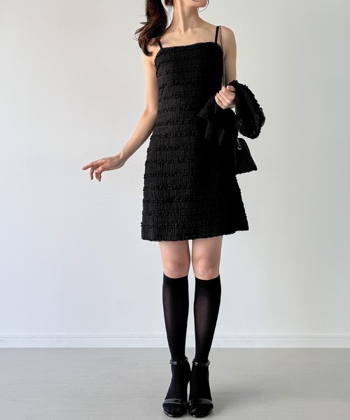 美品！ katie 半袖 ワンピース mideal ワンピース shaggy cut design cami onepiece / シャギー