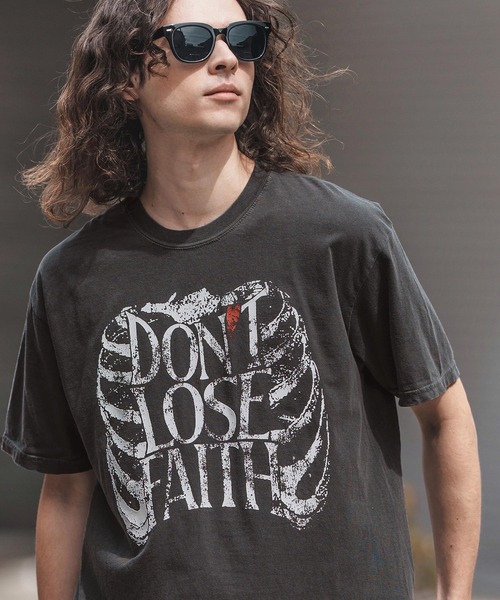 マナT mt9724- ピグメントTシャツ_Dont lose faith（Tシャツ