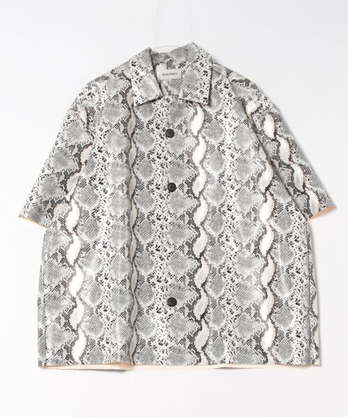 a.p.o.v.（エーピーオービー）の「a.p.o.v. パイソン柄合成皮革オーバーサイズシャツ（シャツ/ブラウス・メンズ・パイソン・ONESIZE）」の6枚目の写真