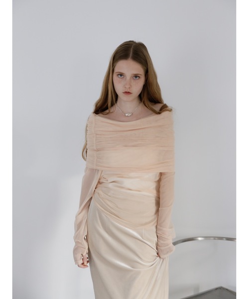 Katrin TOKYO(カトリーントーキョー)の「off shoulder sheer mesh tops(その他トップス・レディース・ベージュ系/カーキ/ブルー・FREE/XS)」の22枚目の写真
