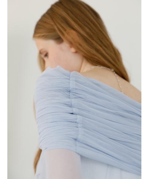 Katrin TOKYO(カトリーントーキョー)の「off shoulder sheer mesh tops(その他トップス・レディース・ベージュ系/カーキ/ブルー・FREE/XS)」の13枚目の写真