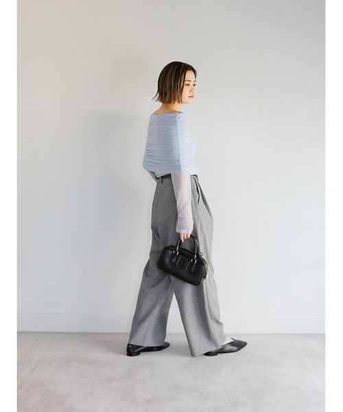 Katrin TOKYO(カトリーントーキョー)の「off shoulder sheer mesh tops(その他トップス・レディース・ベージュ系/カーキ/ブルー・FREE/XS)」の15枚目の写真