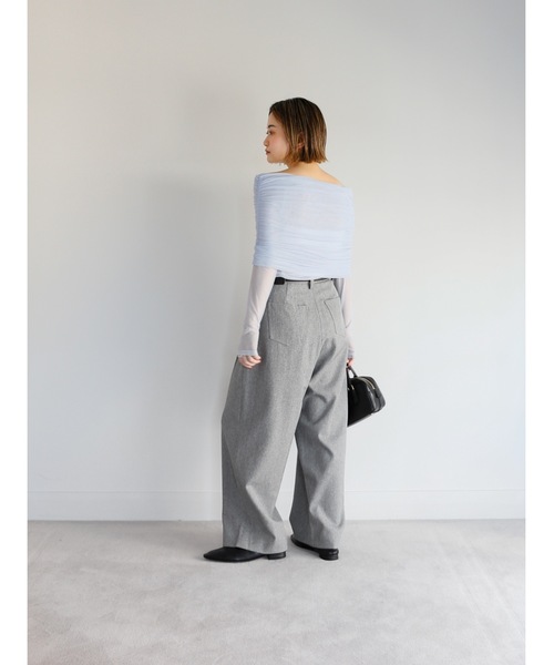 Katrin TOKYO(カトリーントーキョー)の「off shoulder sheer mesh tops(その他トップス・レディース・ベージュ系/カーキ/ブルー・FREE/XS)」の17枚目の写真