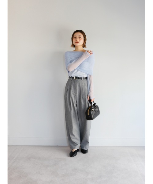 Katrin TOKYO(カトリーントーキョー)の「off shoulder sheer mesh tops(その他トップス・レディース・ベージュ系/カーキ/ブルー・FREE/XS)」の19枚目の写真