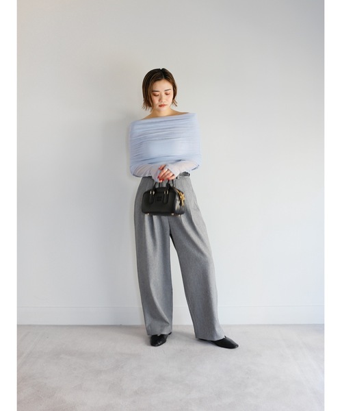 Katrin TOKYO(カトリーントーキョー)の「off shoulder sheer mesh tops(その他トップス・レディース・ベージュ系/カーキ/ブルー・FREE/XS)」の20枚目の写真