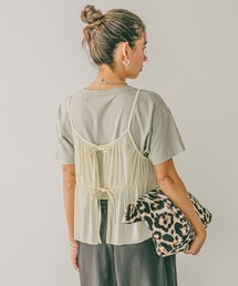 BAYFLOW | [前後で着られる]2WAYラメキャミビスチェ(キャミソール)