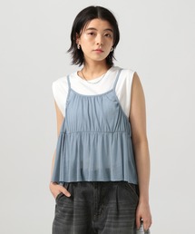 BAYFLOW | [前後で着られる]2WAYラメキャミビスチェ(キャミソール)