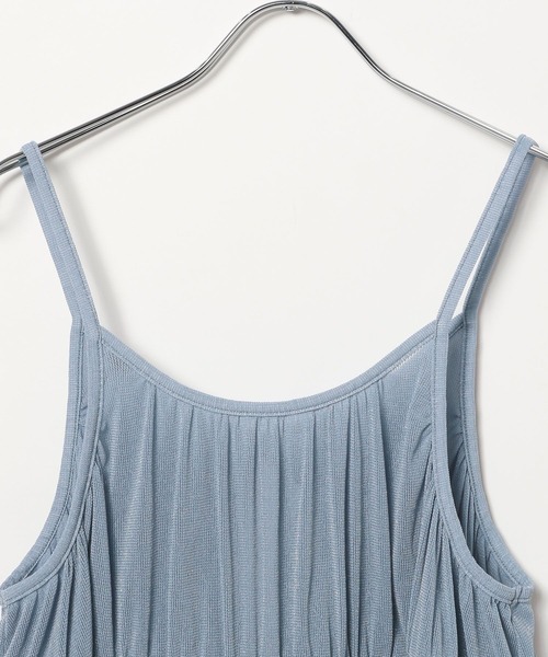 BAYFLOW（ベイフロー）の「[前後で着られる]2WAYラメキャミビスチェ（キャミソール・レディース・グレー/オフホワイト/ライトブルー/ブラック・FREE）」の21枚目の写真