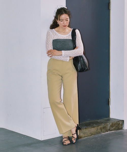 LIENCOEUR(リアンクール)の「ミニフラワーレーストップス(Tシャツ/カットソー・レディース・ホワイト/ブラック・FREE)」の18枚目の写真