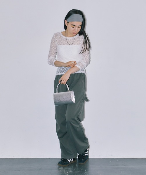 LIENCOEUR(リアンクール)の「ミニフラワーレーストップス(Tシャツ/カットソー・レディース・ホワイト/ブラック・FREE)」の10枚目の写真