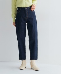 Petitjo | 小さいサイズ　すごく伸びるテーパードデニムパンツ　低身長さん・小柄女性(デニムパンツ)
