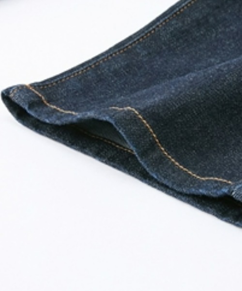 Petitjo（プッチージョ）の「小さいサイズ　すごく伸びるテーパードデニムパンツ　低身長さん・小柄女性（デニムパンツ・レディース・ネイビー/ブルー系・58/61/64/67）」の13枚目の写真