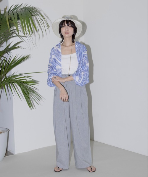 Eimee Law(エイミーロウ)の「ツータックハイウエストワイドパンツ(その他パンツ・レディース・グレー/ブラック/ベージュ・M)」の12枚目の写真